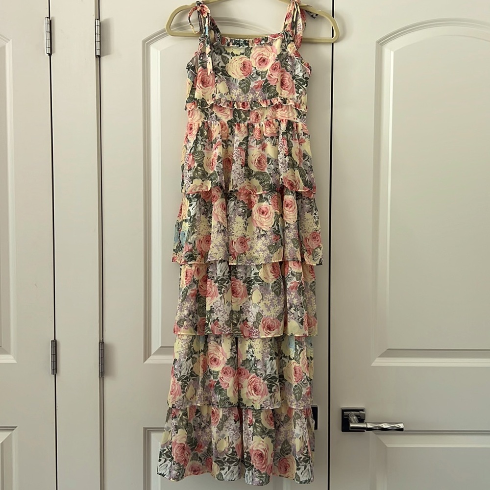 Marlo kids floral maxi dress